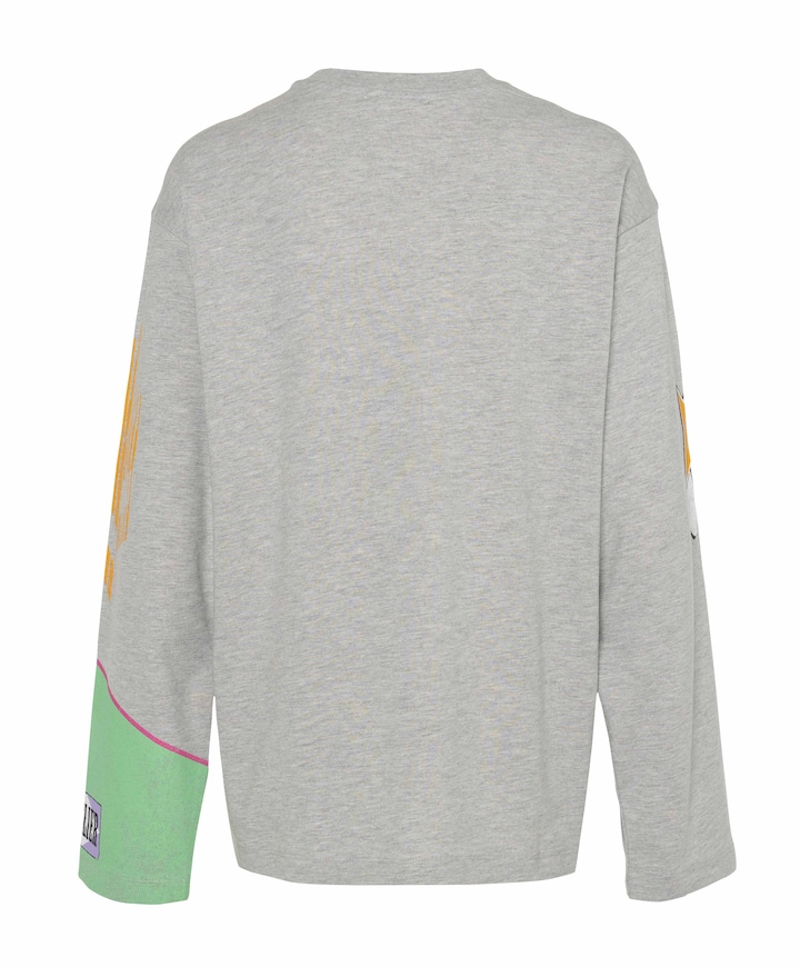 Dames longsleeve grijs
