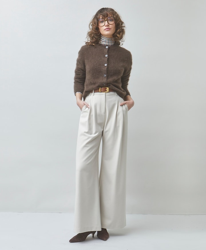Dames vest bruin