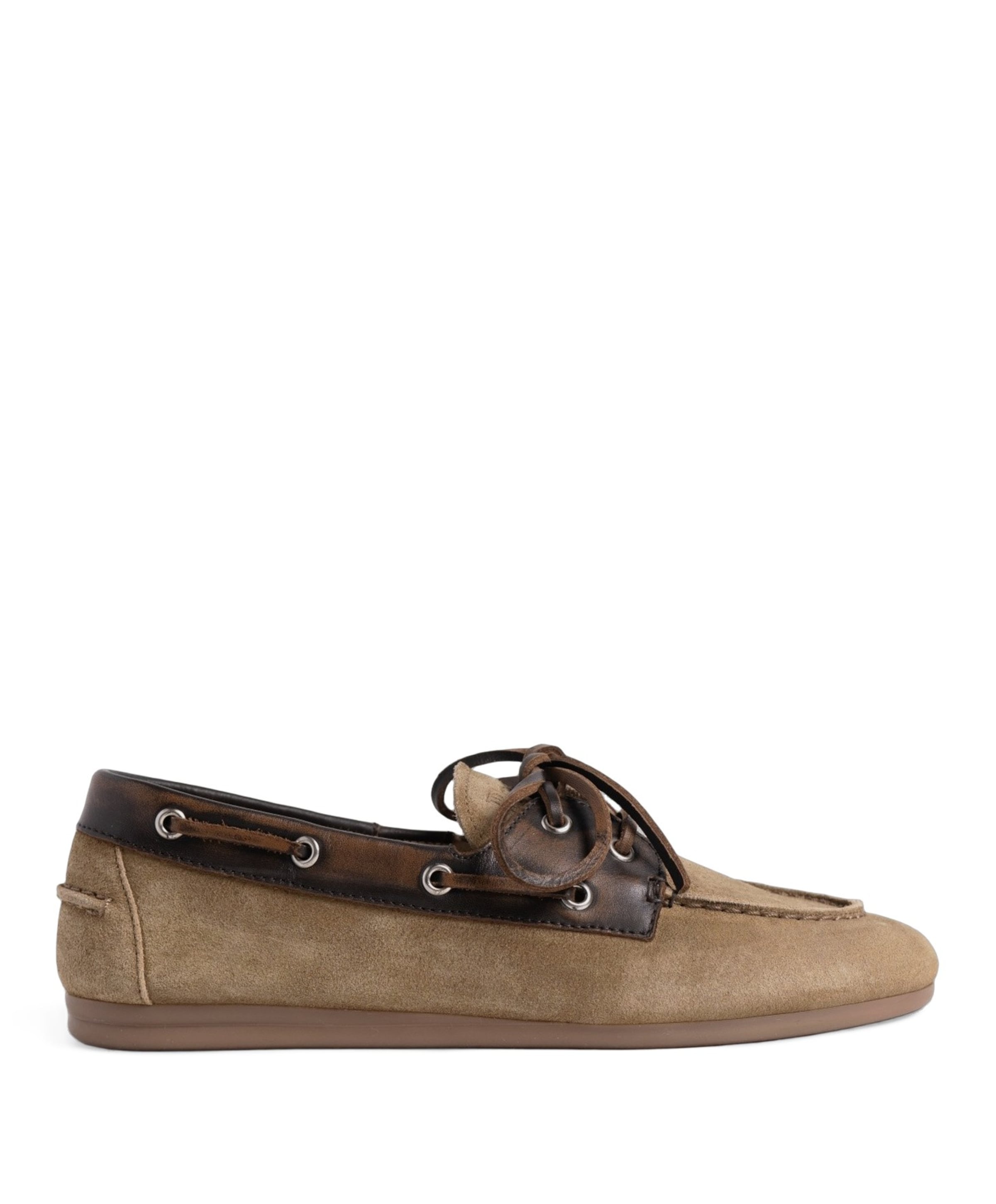 dames mocassins bruin