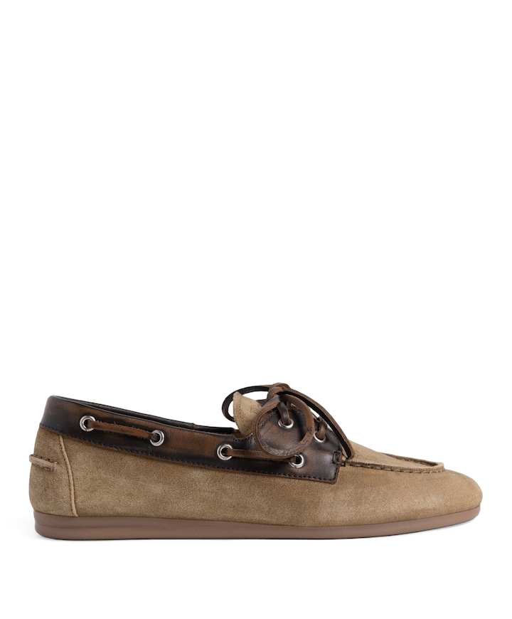 dames mocassins bruin