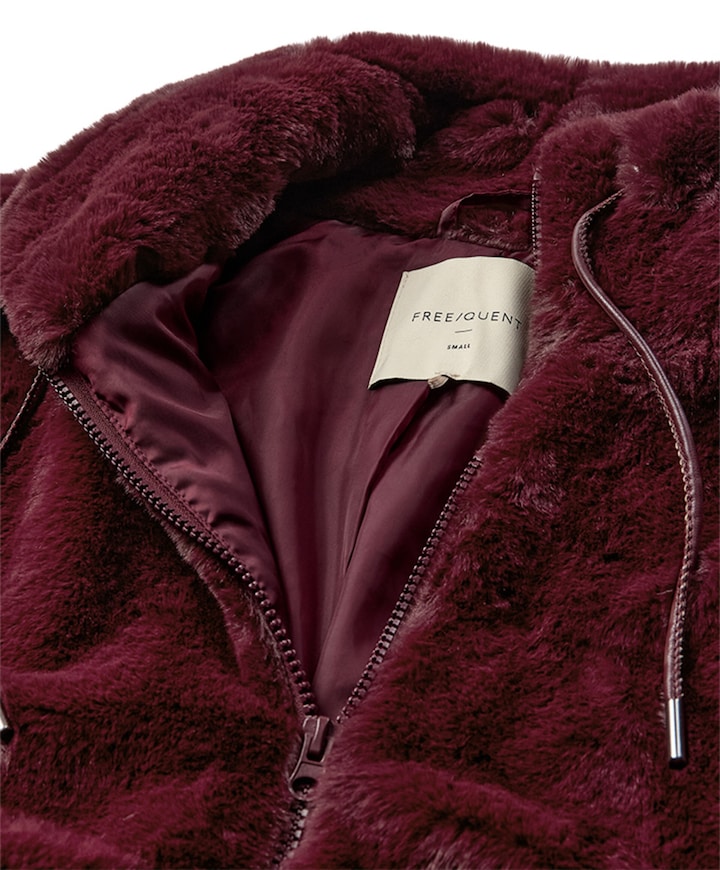 Dames jas bordeaux