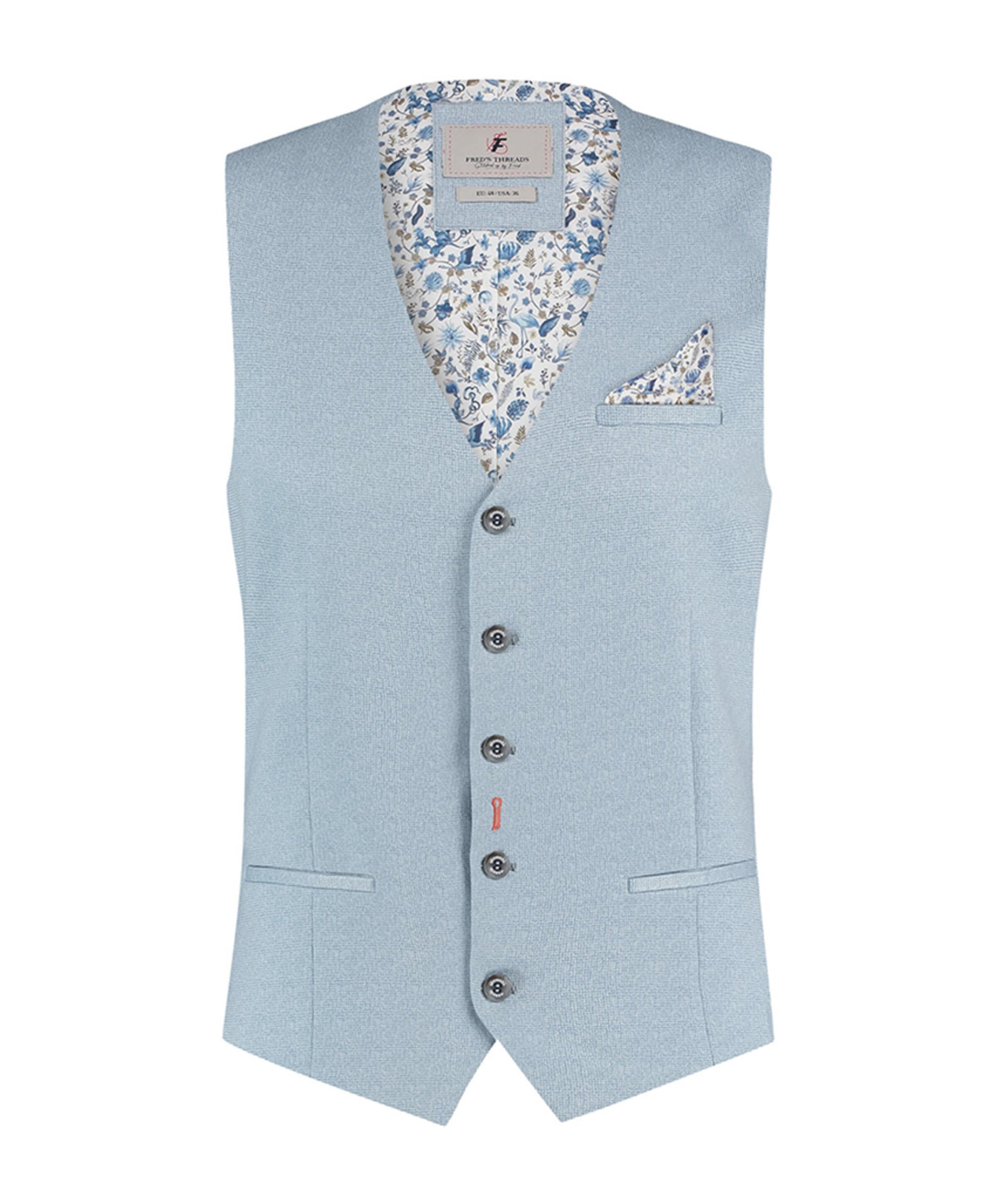 Heren gilet blauw