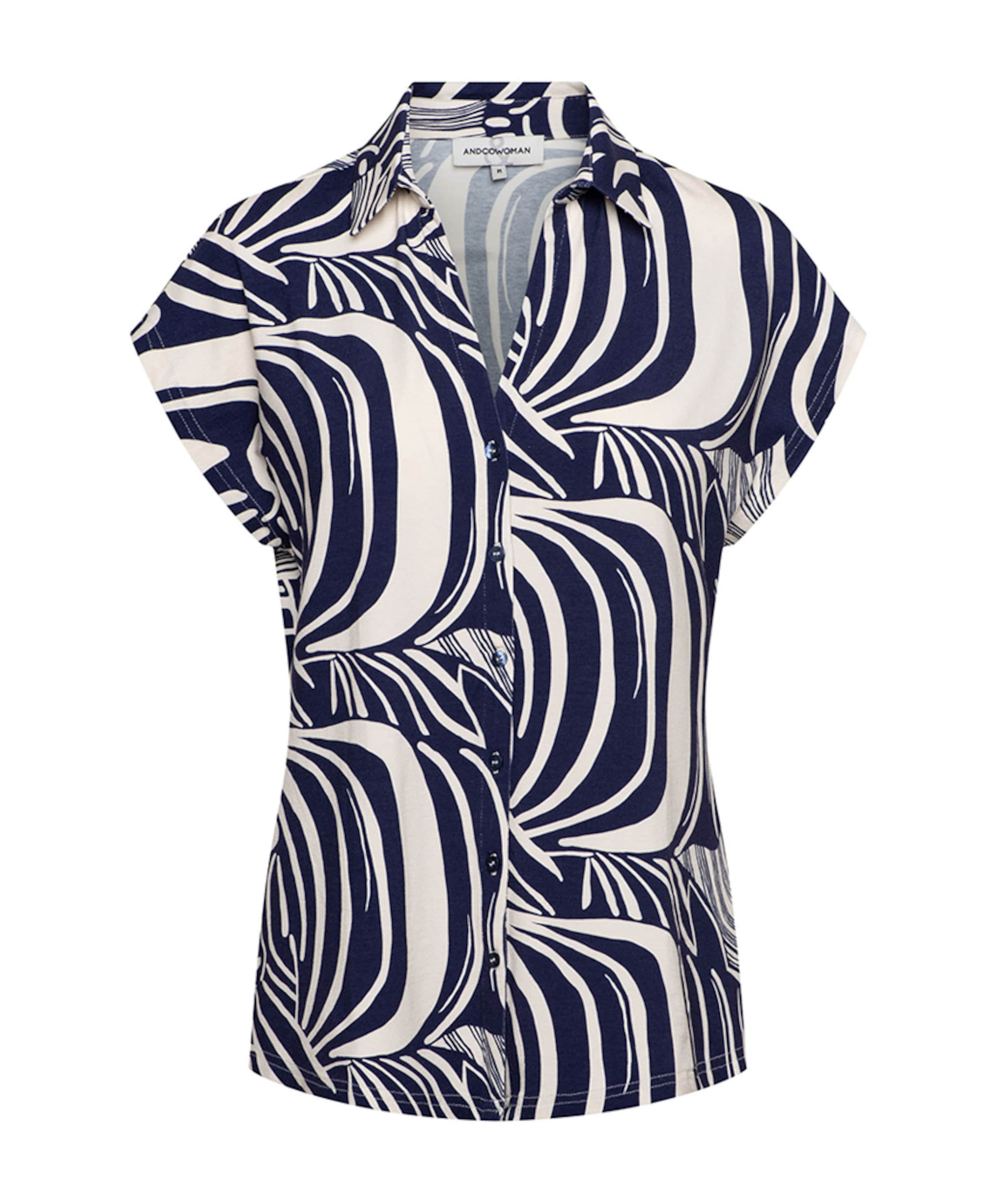 Dames blouse blauw