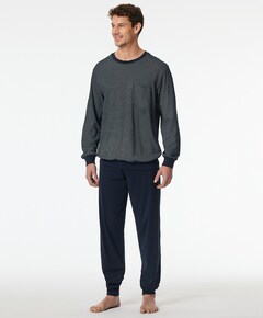 Heren pyjamaset blauw