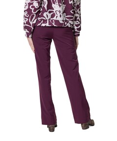 Wide leg travel broek bordeaux