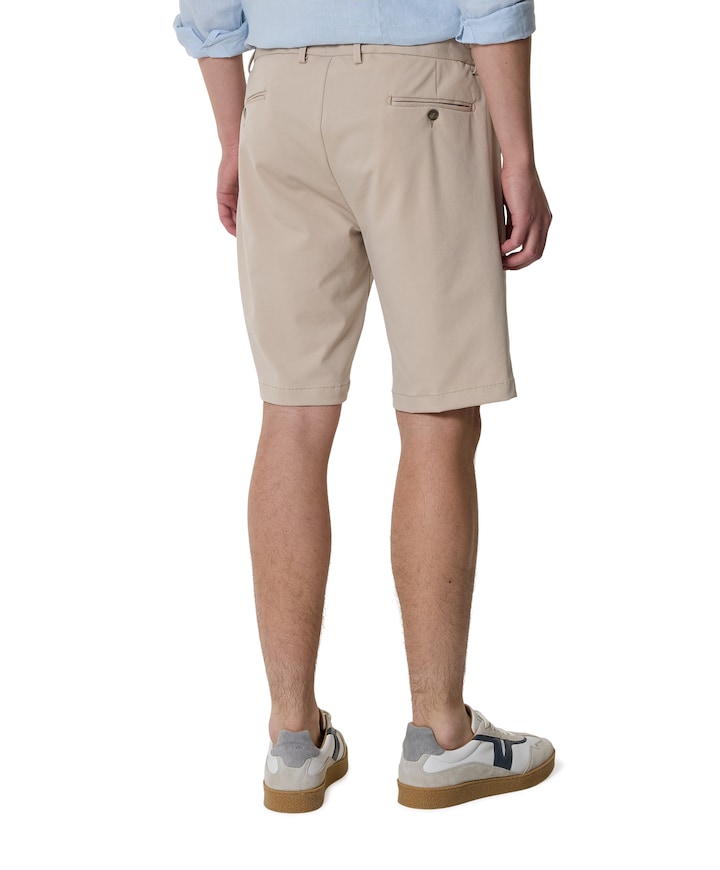 heren korte broek beige