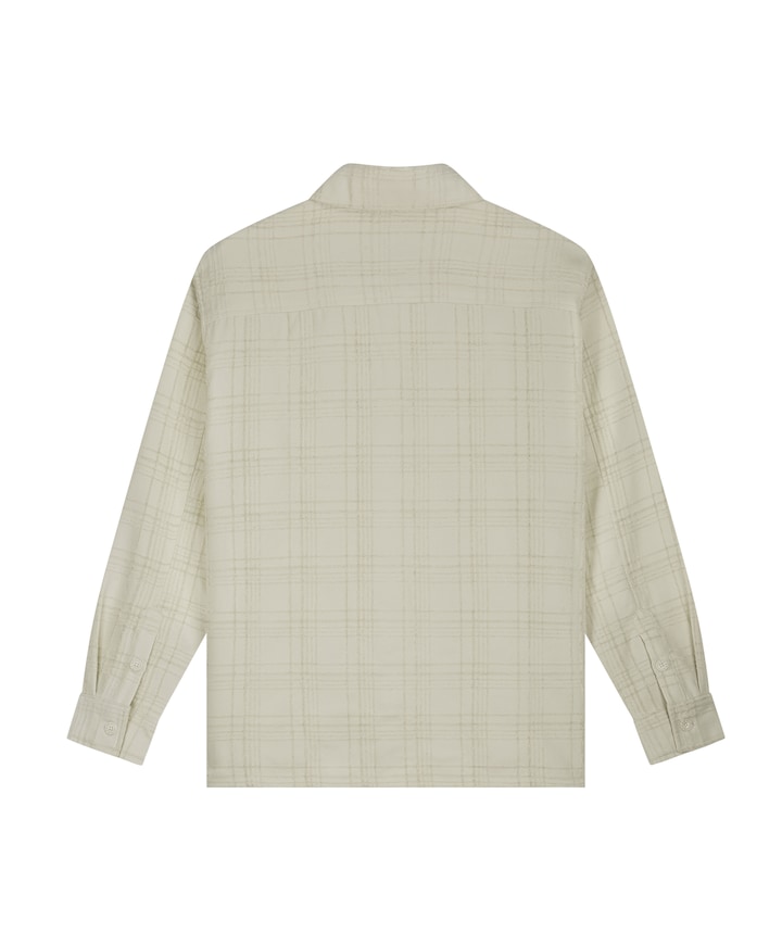 Heren overhemd lange mouw ecru