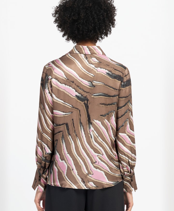Dames blouse bruin