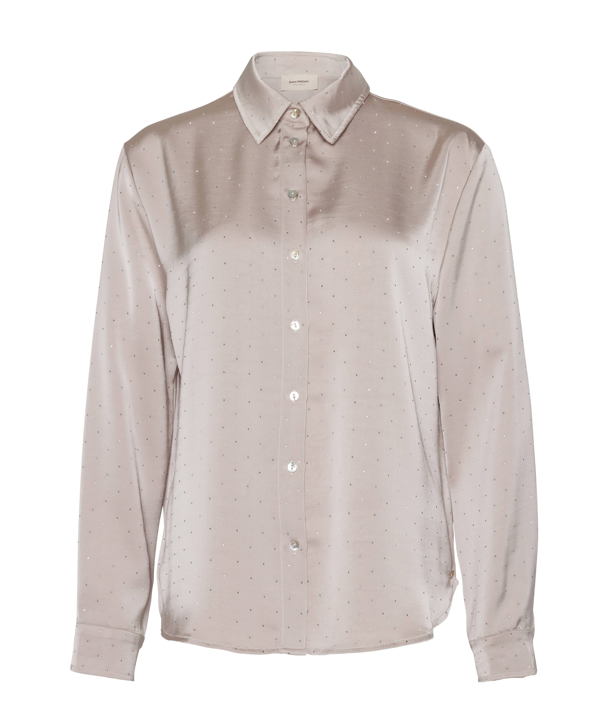 Dames pyjamatop beige