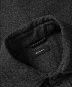 Heren overshirt grijs