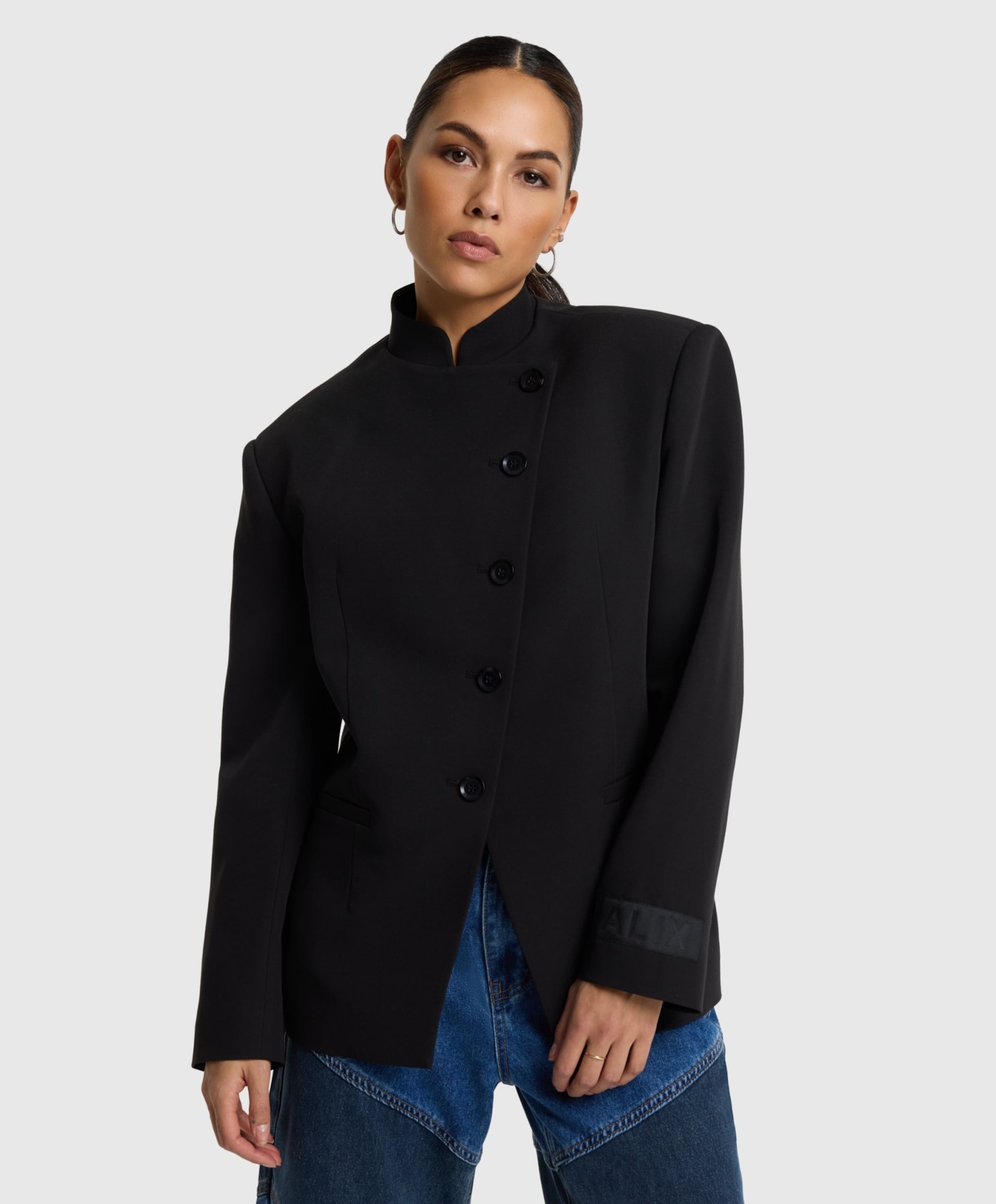 Dames blazer zwart