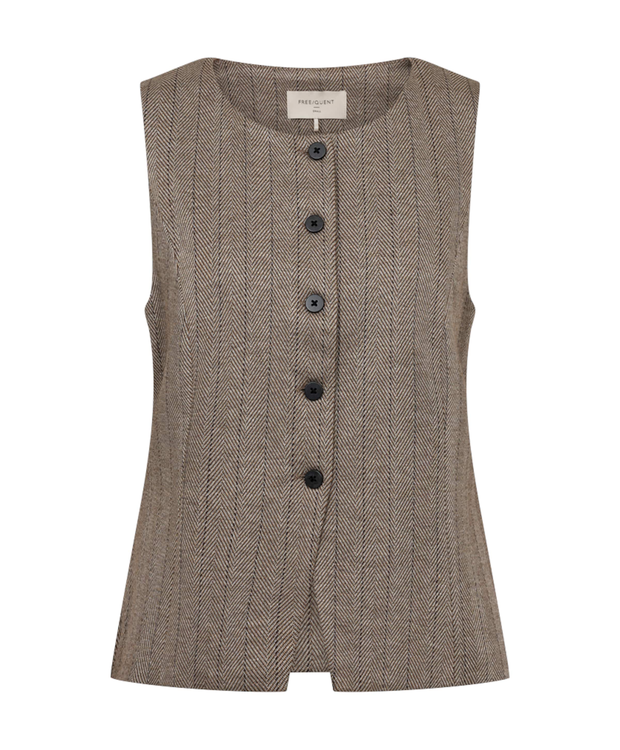 Dames gilet beige