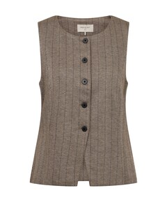 Dames gilet beige