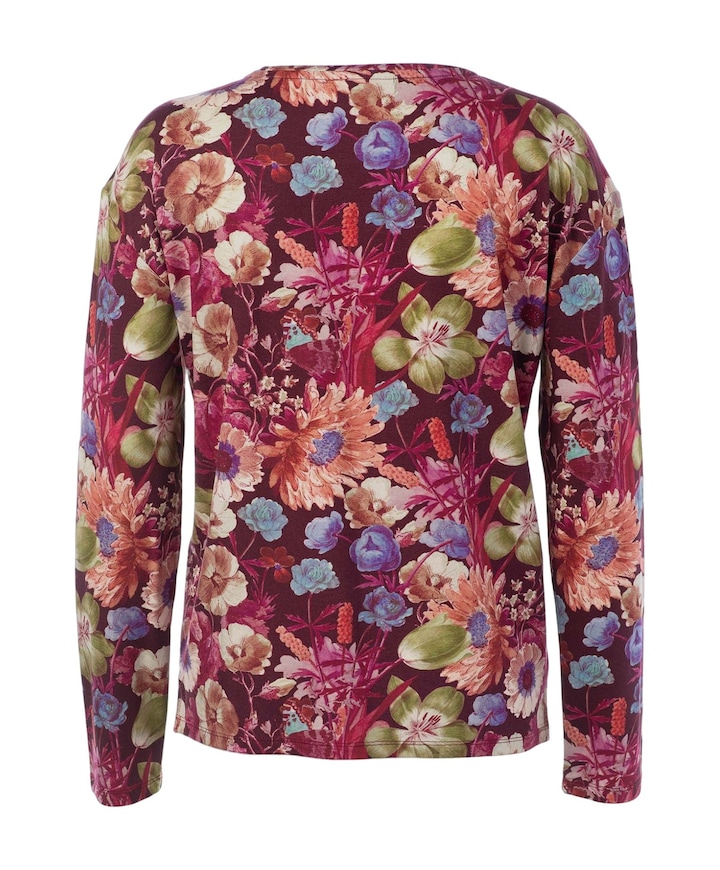 Dames pyjamatop bordeaux