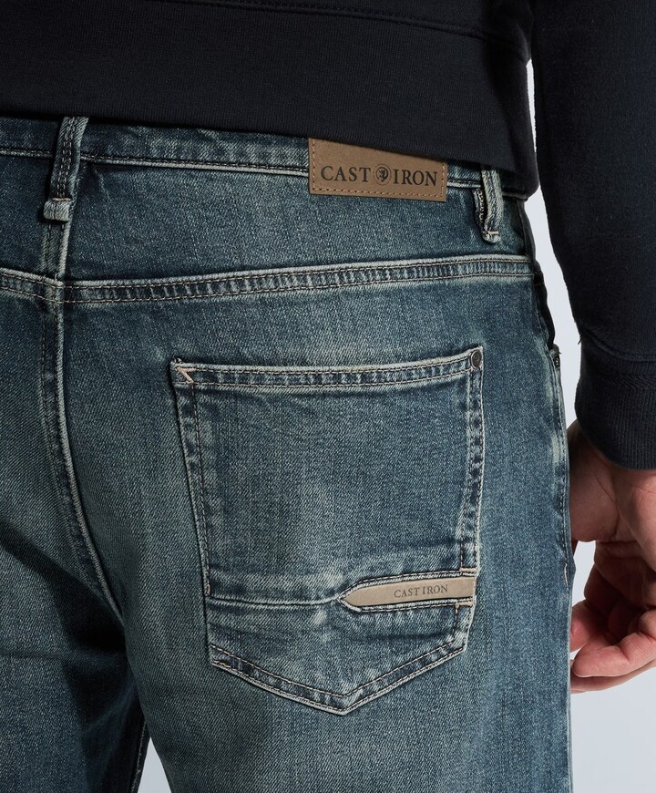 STEEPER RELAXED BLUE GREENCAST SHA heren jeans grijs