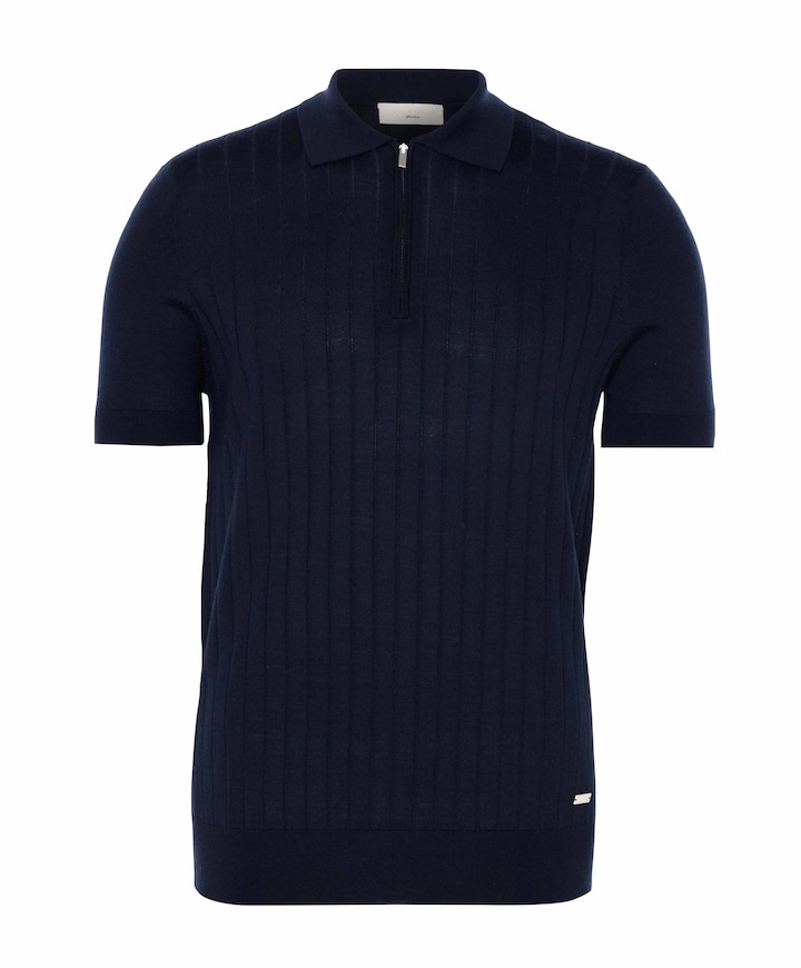 Heren polo blauw