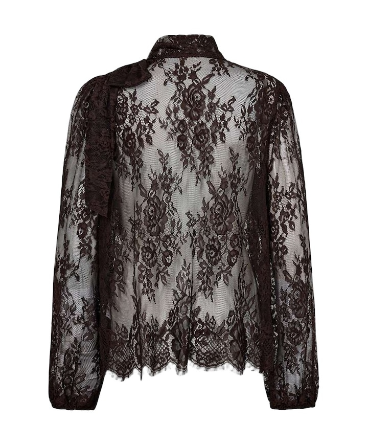 Dames blouse bruin
