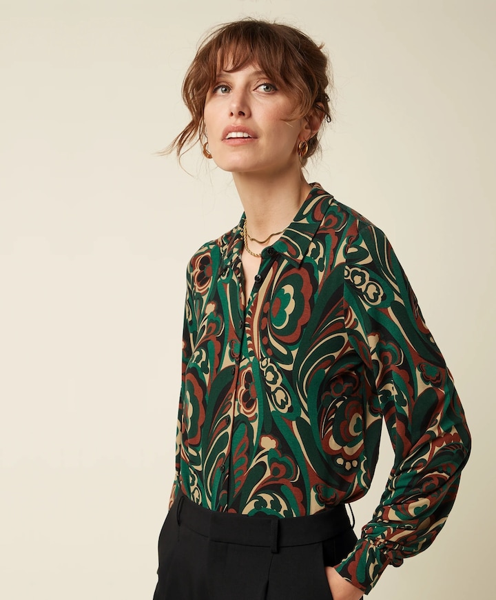 Dames blouse groen