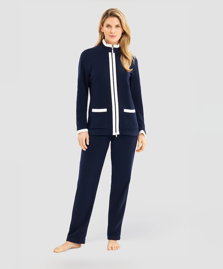Dames huispak blauw