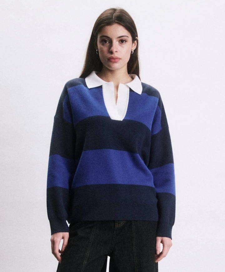Dames trui blauw