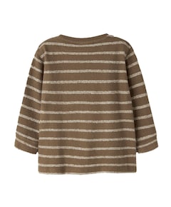 NMMOBY LS LOOSE TOP LIL meisjes korte broek bruin