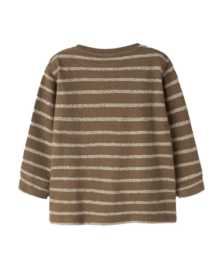 NMMOBY LS LOOSE TOP LIL meisjes korte broek bruin