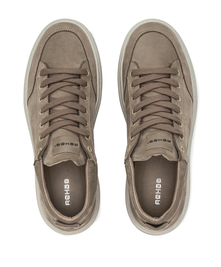 RUSSEL NUB heren sneakers beige