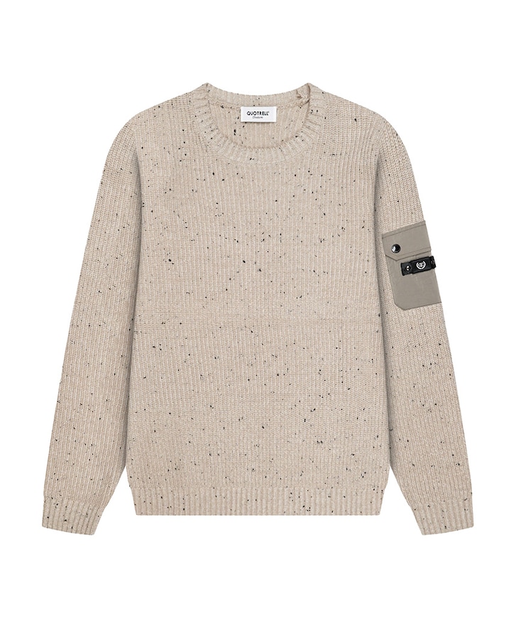 Heren sweater beige