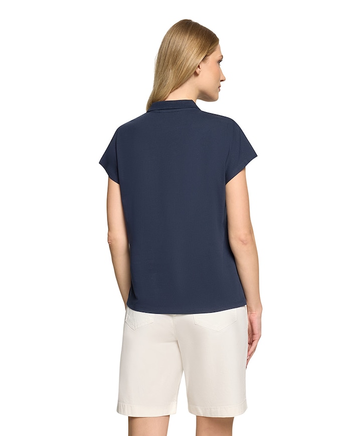 Dames polo blauw