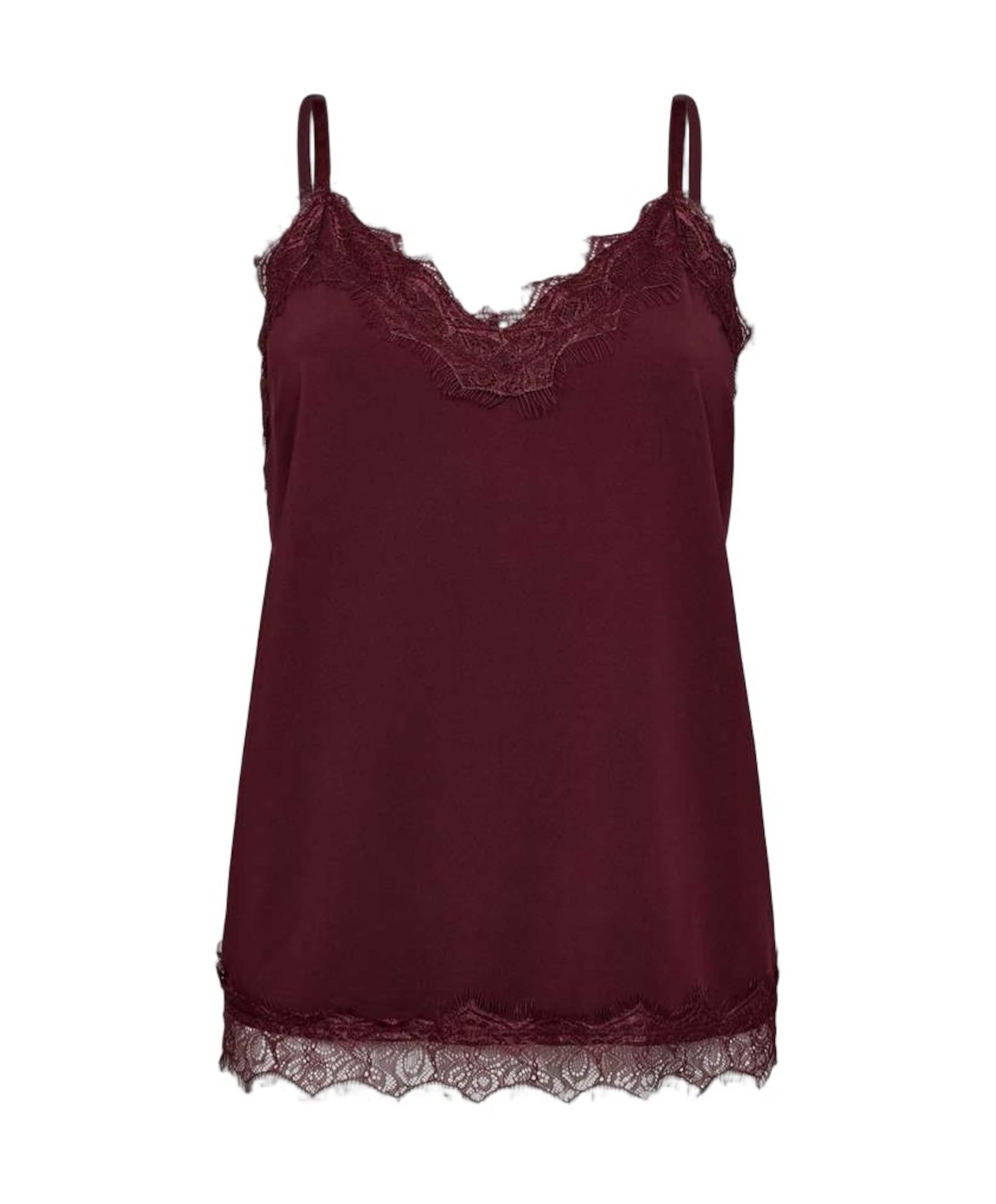 Dames top bordeaux