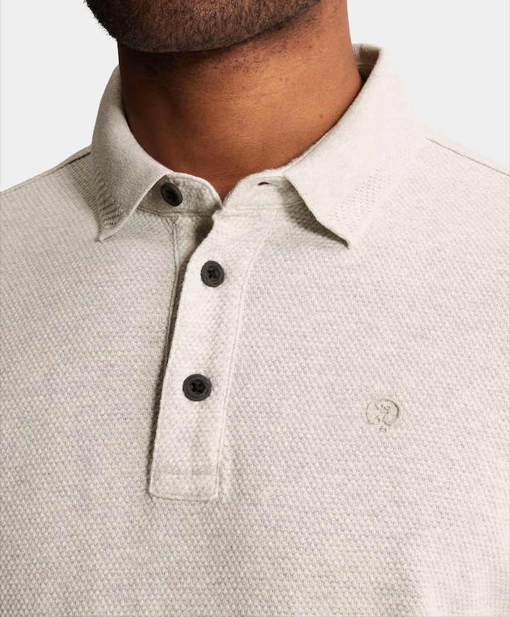 Heren polo grijs