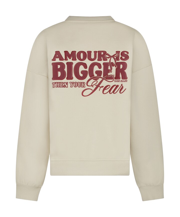 Meisjes sweater beige