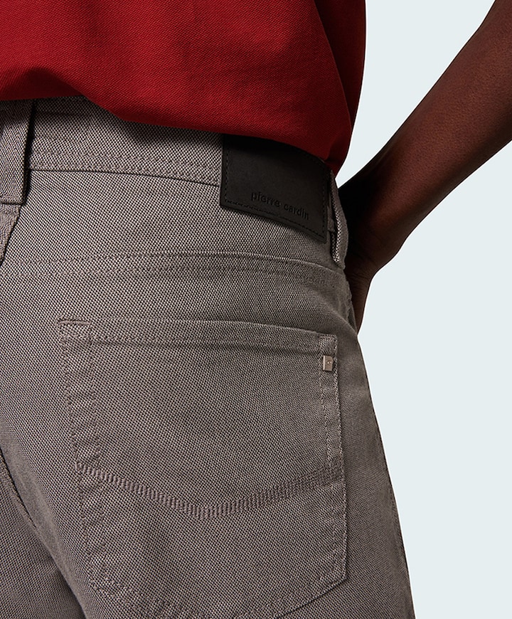 Lyon tapered heren broek grijs