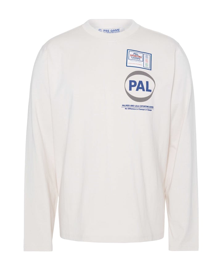 Heren longsleeve ecru