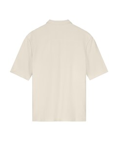 Heren overhemd korte mouw beige