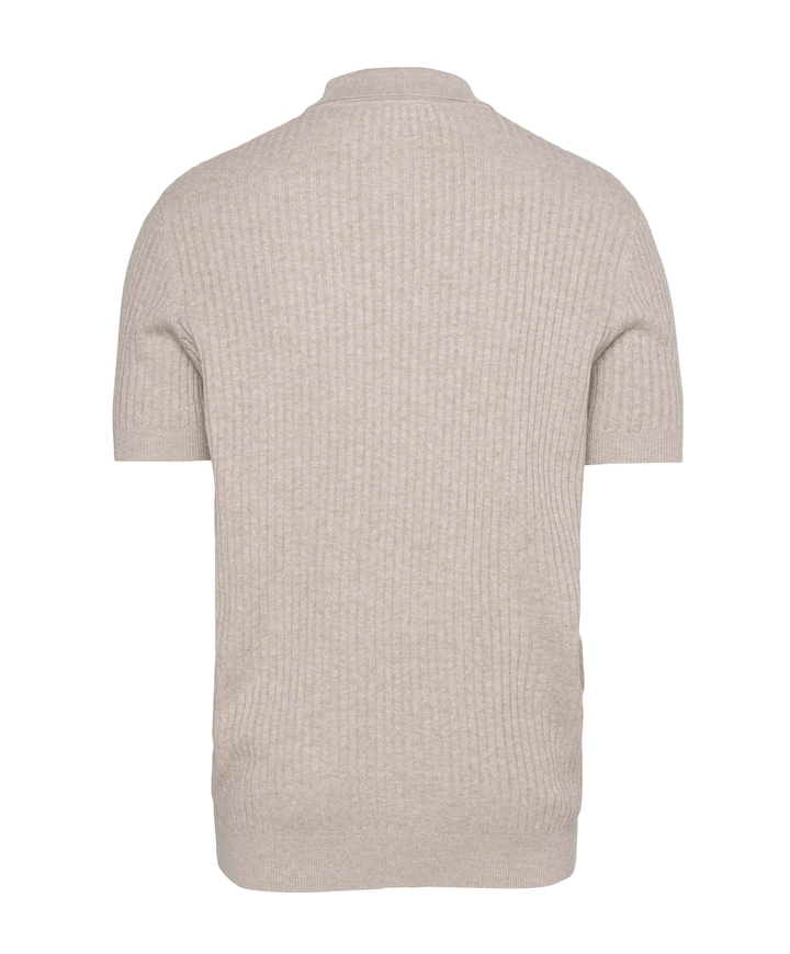 Heren polo beige