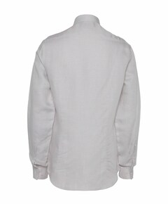 Heren overhemd lange mouw beige