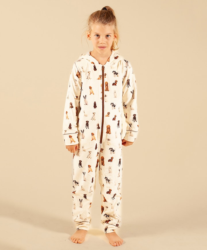 Uniseks pyjamaset  ecru