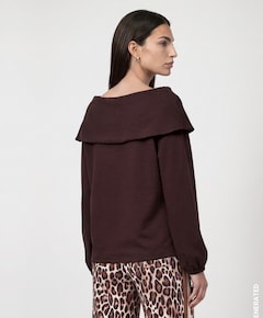 Dames longsleeve bruin
