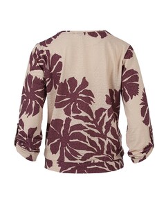 Dames longsleeve bordeaux
