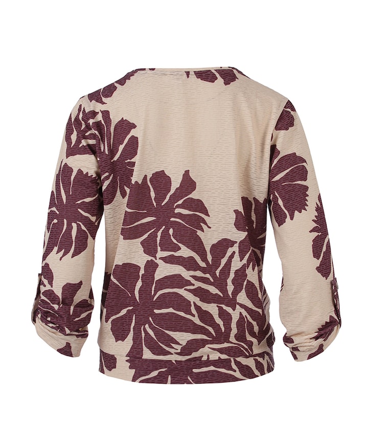Dames longsleeve bordeaux