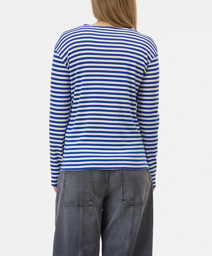 Dames longsleeve blauw