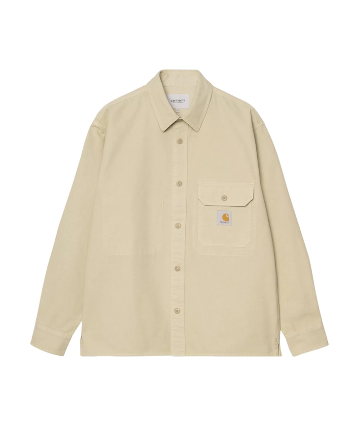 Heren overshirt beige