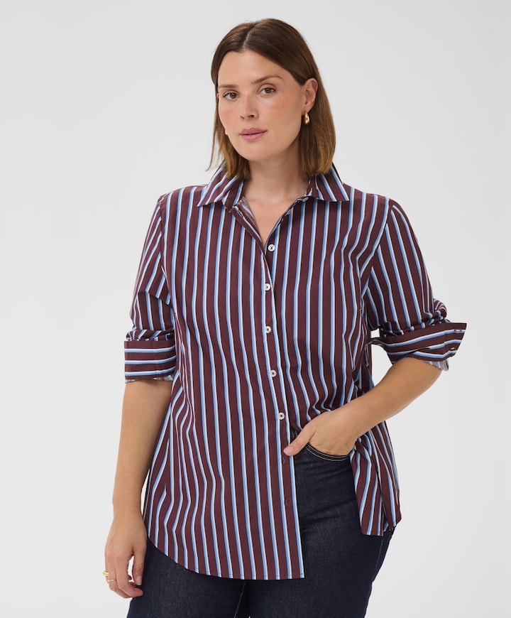 Dames blouse bordeaux