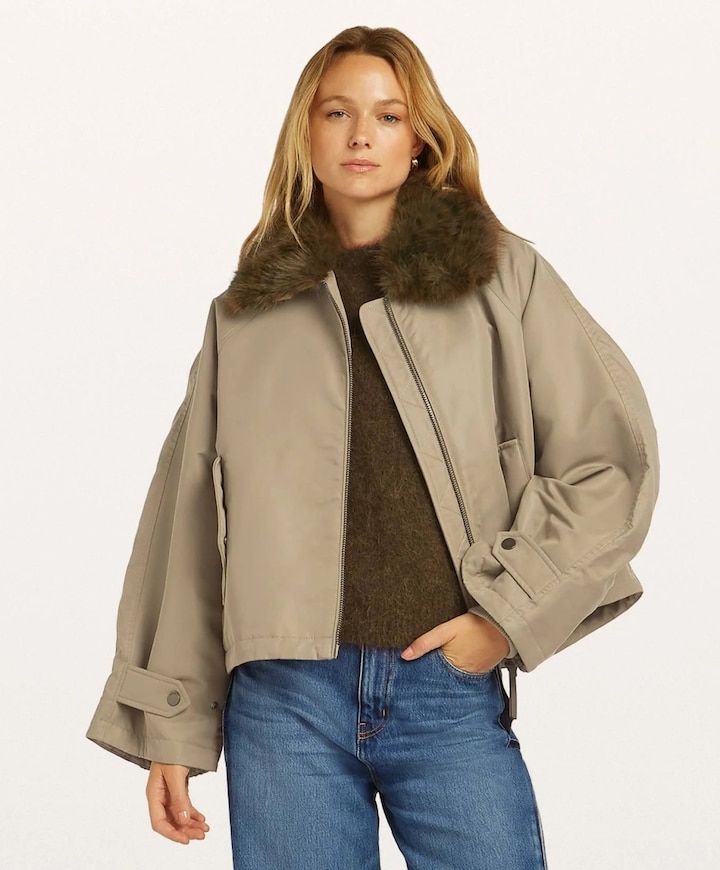 Dames jas beige