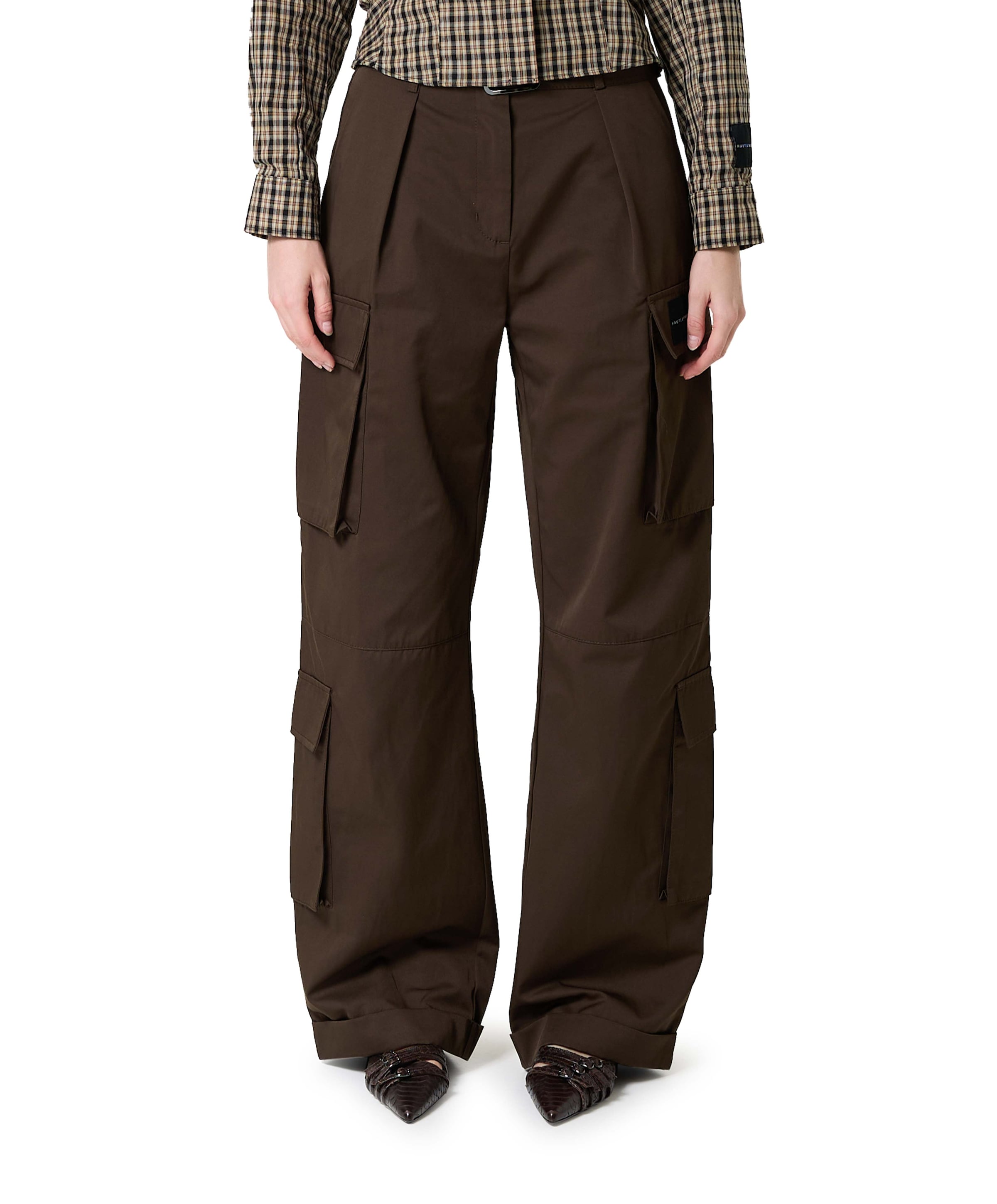 Rabi Cargo Pocket Tall Pant dames broek bruin
