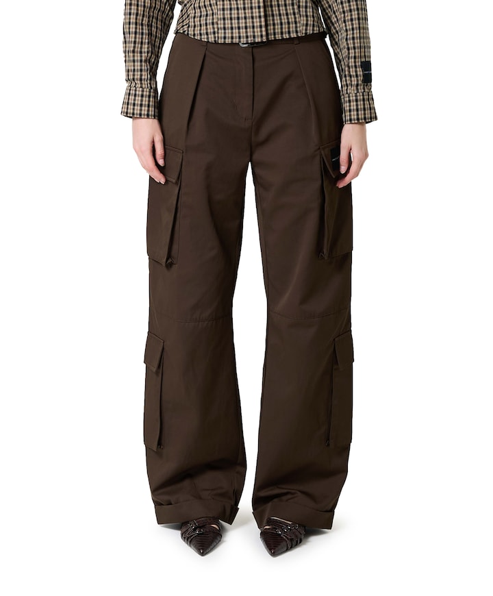 Rabi Cargo Pocket Tall Pant dames broek bruin