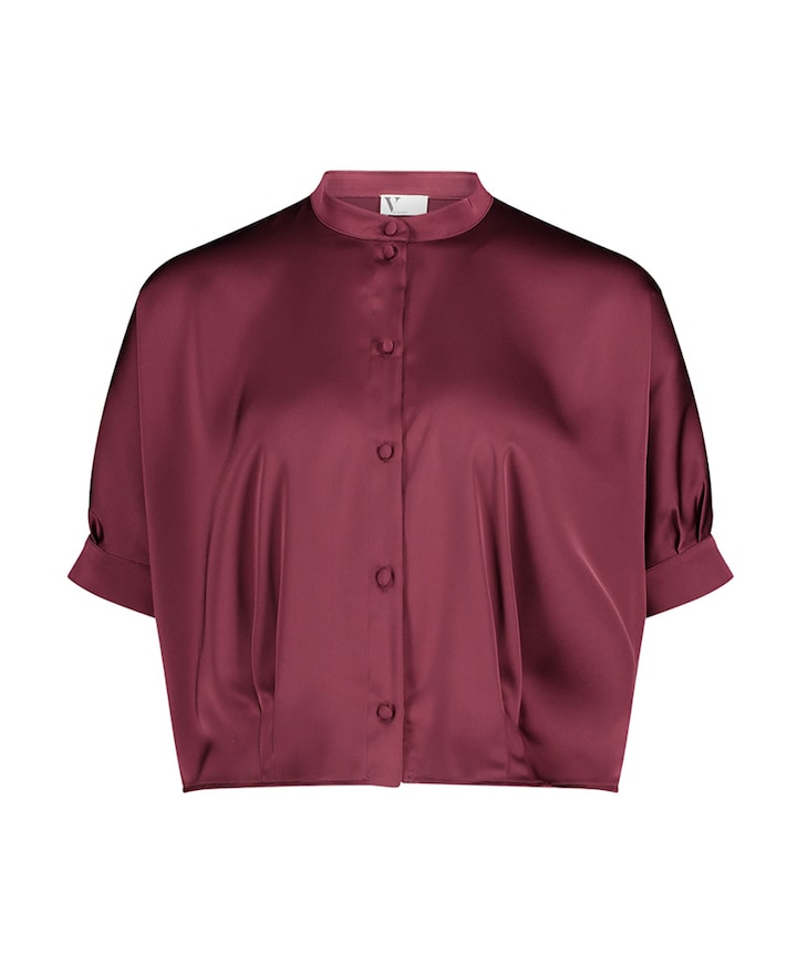 Dames blouse bordeaux