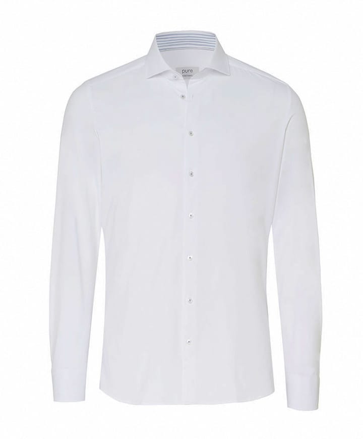 Heren overhemd lange mouw wit