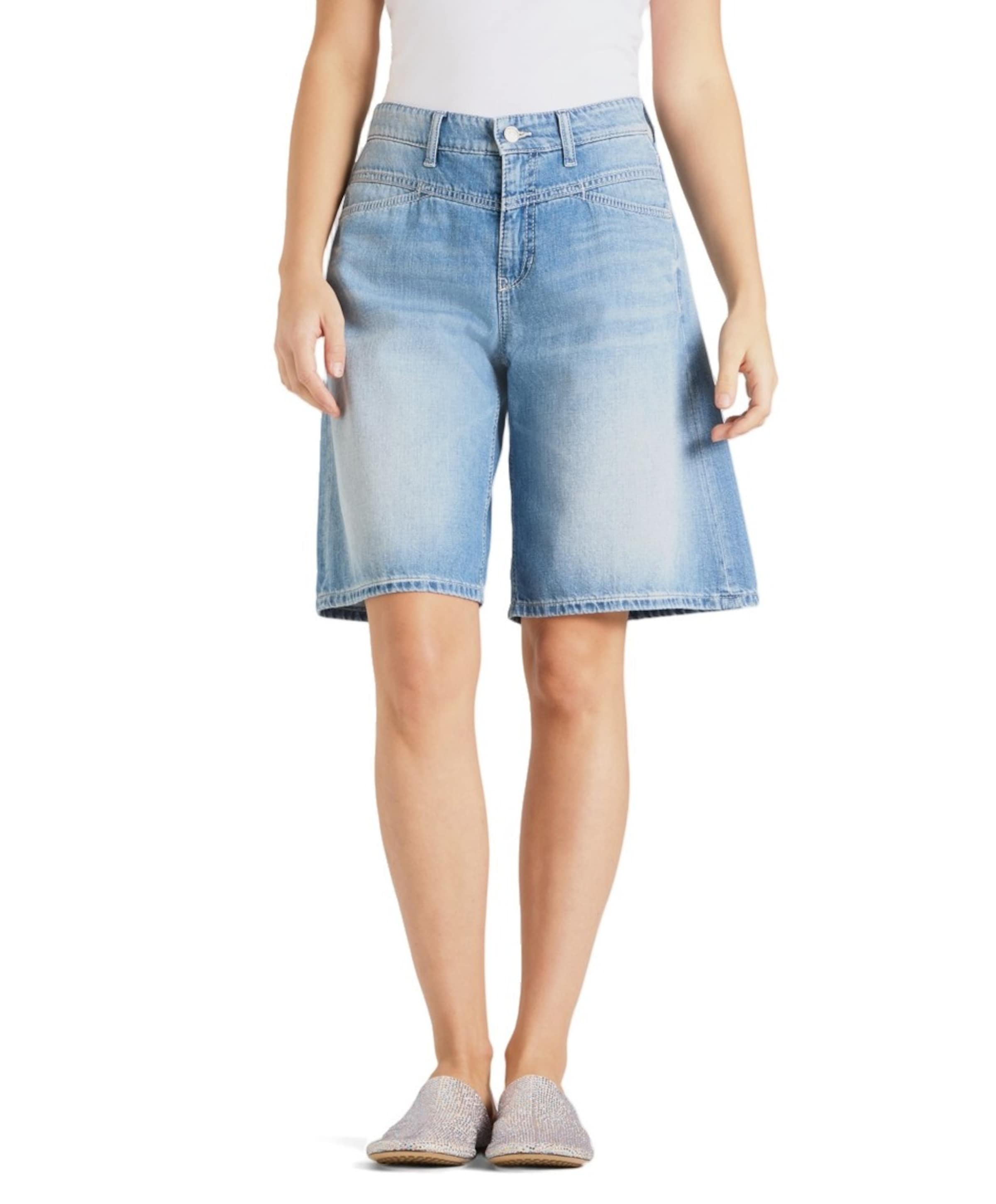 Elin Bermuda dames jeans blauw